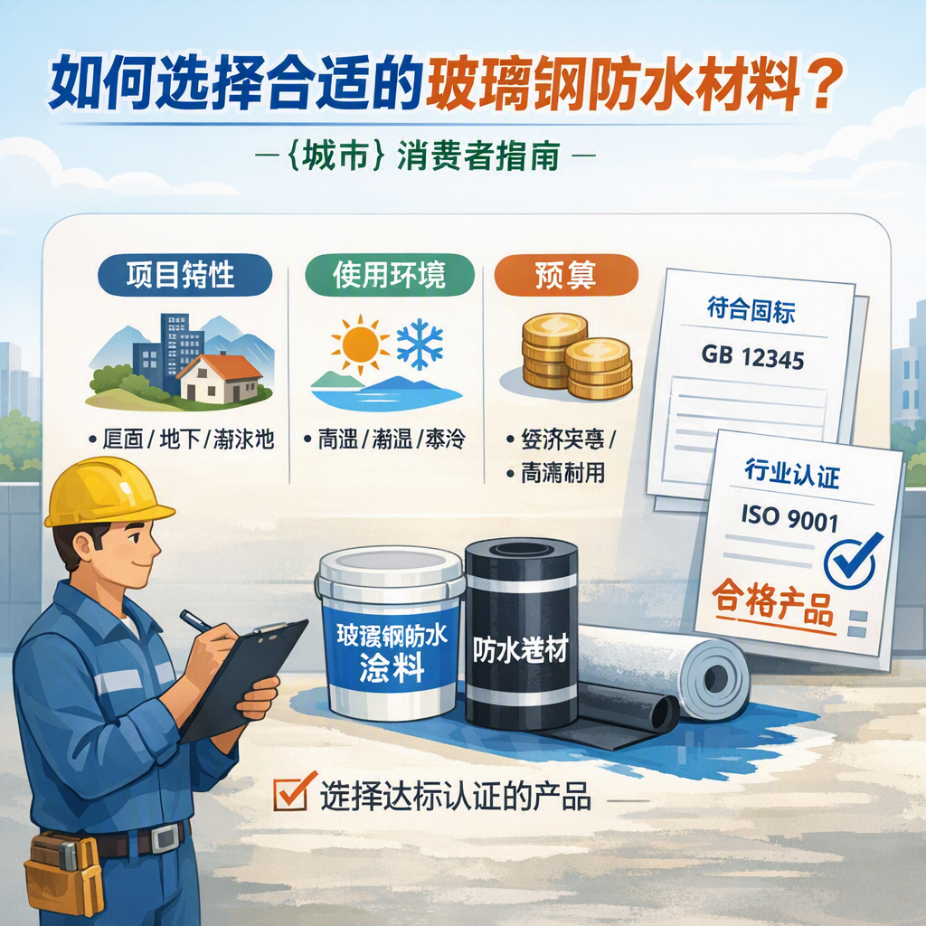 如何判定玻璃钢防水材料的合格标准? 南平 消费者指南