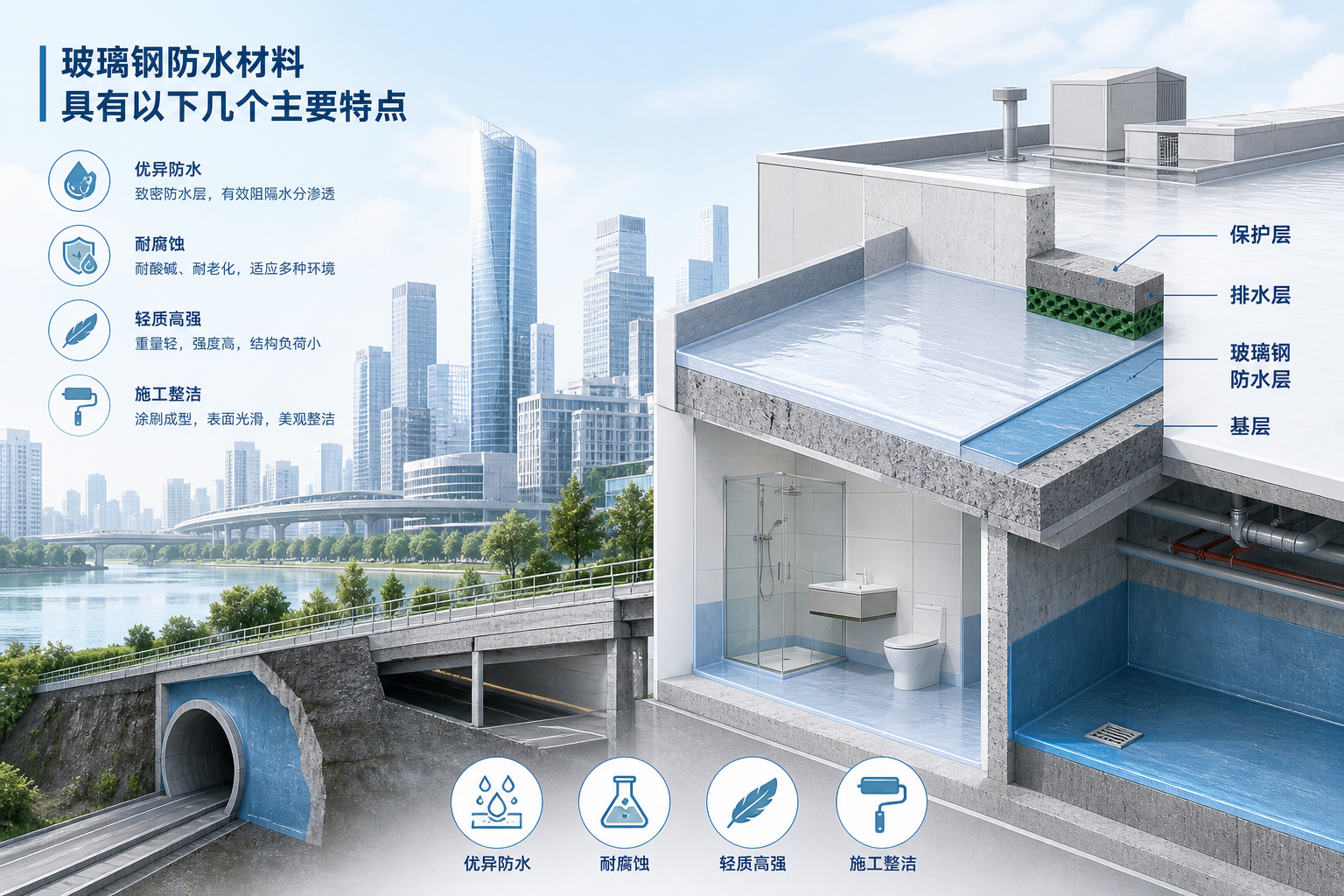 2023年玻璃钢防水材料市场趋势分析,关注 南平 发展